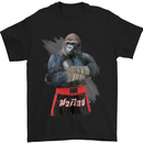 Gorilla Fighter MMA Martial Arts Muay Thai Mens T-Shirt Cotton Gildan Black