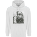 Gorilla with Headphones DJ Dance Music Childrens Kids Hoodie White