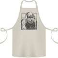 Gorilla with Headphones DJ Dance Music Cotton Apron 100% Organic Natural