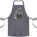 Gorilla with Headphones DJ Dance Music Cotton Apron 100% Organic Steel