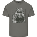 Gorilla with Headphones DJ Dance Music Kids T-Shirt Childrens Charcoal