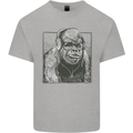 Gorilla with Headphones DJ Dance Music Kids T-Shirt Childrens Sports Grey