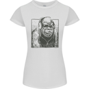 Gorilla with Headphones DJ Dance Music Womens Petite Cut T-Shirt White