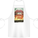 Got Them Diamonds in My Mouth Cotton Apron 100% Organic White