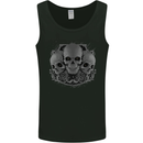 Gothic Skulls Biker Motorcycle Motorbike Mens Vest Tank Top Black
