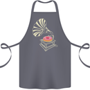 Gramophone Donut Music DJ Vinyl Funny Cotton Apron 100% Organic Steel