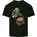 Gramophone Donut Music DJ Vinyl Funny Kids T-Shirt Childrens Black