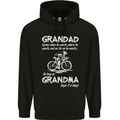 Grandad Cycles When He Wants Cycling Bike Childrens Kids Hoodie Black