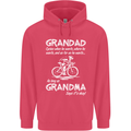 Grandad Cycles When He Wants Cycling Bike Childrens Kids Hoodie Heliconia