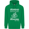 Grandad Cycles When He Wants Cycling Bike Childrens Kids Hoodie Irish Green