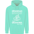 Grandad Cycles When He Wants Cycling Bike Childrens Kids Hoodie Peppermint