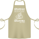 Grandad Cycles When He Wants Cycling Bike Cotton Apron 100% Organic Khaki
