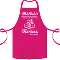 Grandad Cycles When He Wants Cycling Bike Cotton Apron 100% Organic Pink