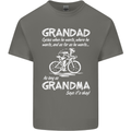 Grandad Cycles When He Wants Cycling Bike Kids T-Shirt Childrens Charcoal