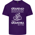 Grandad Cycles When He Wants Cycling Bike Mens Cotton T-Shirt Tee Top Purple