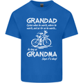 Grandad Cycles When He Wants Cycling Bike Mens Cotton T-Shirt Tee Top Royal Blue