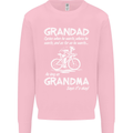 Grandad Cycles When He Wants Cycling Bike Mens Sweatshirt Jumper Light Pink