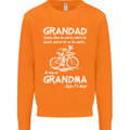 Grandad Cycles When He Wants Cycling Bike Mens Sweatshirt Jumper Orange