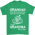 Grandad Cycles When He Wants Cycling Bike Mens T-Shirt Cotton Gildan Irish Green