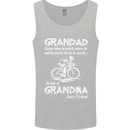 Grandad Cycles When He Wants Cycling Bike Mens Vest Tank Top Sports Grey
