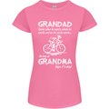Grandad Cycles When He Wants Cycling Bike Womens Petite Cut T-Shirt Azalea