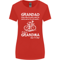 Grandad Cycles When He Wants Cycling Bike Womens Wider Cut T-Shirt Red