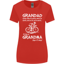 Grandad Cycles When He Wants Cycling Bike Womens Wider Cut T-Shirt Red
