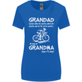 Grandad Cycles When He Wants Cycling Bike Womens Wider Cut T-Shirt Royal Blue