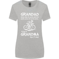 Grandad Cycles When He Wants Cycling Bike Womens Wider Cut T-Shirt Sports Grey