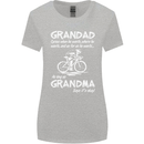 Grandad Cycles When He Wants Cycling Bike Womens Wider Cut T-Shirt Sports Grey