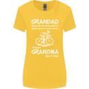 Grandad Cycles When He Wants Cycling Bike Womens Wider Cut T-Shirt Yellow