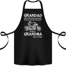 Grandad Grandma Biker Motorcycle Motorbike Cotton Apron 100% Organic Black