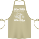 Grandad Grandma Biker Motorcycle Motorbike Cotton Apron 100% Organic Khaki