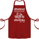 Grandad Grandma Biker Motorcycle Motorbike Cotton Apron 100% Organic Maroon