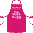 Grandad Grandma Biker Motorcycle Motorbike Cotton Apron 100% Organic Pink
