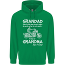 Grandad Grandma Biker Motorcycle Motorbike Mens 80% Cotton Hoodie Irish Green