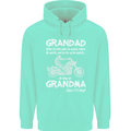 Grandad Grandma Biker Motorcycle Motorbike Mens 80% Cotton Hoodie Peppermint