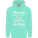 Grandad Grandma Biker Motorcycle Motorbike Mens 80% Cotton Hoodie Peppermint