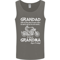 Grandad Grandma Biker Motorcycle Motorbike Mens Vest Tank Top Charcoal