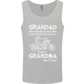 Grandad Grandma Biker Motorcycle Motorbike Mens Vest Tank Top Sports Grey