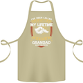 Grandad Is My Favourite Funny Fathers Day Cotton Apron 100% Organic Khaki