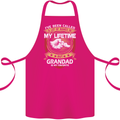 Grandad Is My Favourite Funny Fathers Day Cotton Apron 100% Organic Pink