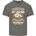 Grandad Is My Favourite Funny Fathers Day Mens Cotton T-Shirt Tee Top Charcoal