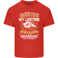 Grandad Is My Favourite Funny Fathers Day Mens Cotton T-Shirt Tee Top Red