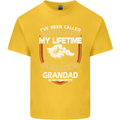 Grandad Is My Favourite Funny Fathers Day Mens Cotton T-Shirt Tee Top Yellow