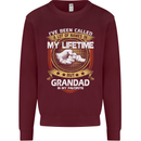 Grandad Is My Favourite Funny Fathers Day Mens Sweatshirt Jumper Maroon