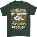 Grandad Is My Favourite Funny Fathers Day Mens T-Shirt Cotton Gildan Forest Green