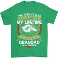 Grandad Is My Favourite Funny Fathers Day Mens T-Shirt Cotton Gildan Irish Green