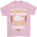Grandad Is My Favourite Funny Fathers Day Mens T-Shirt Cotton Gildan Light Pink