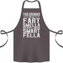 Grandad Is a Fart Smella Funny Fathers Day Cotton Apron 100% Organic Dark Grey